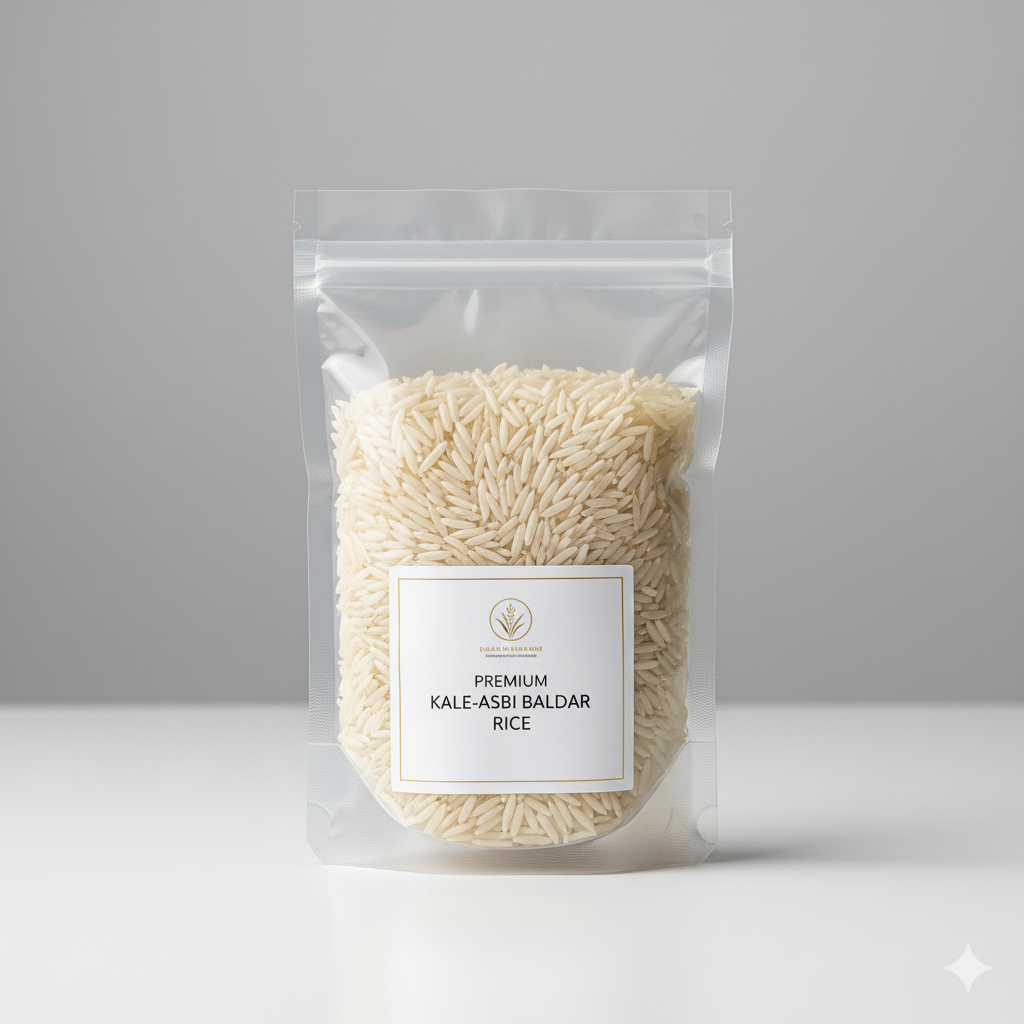 بسته بندی برنج کله اسبی بالدار
