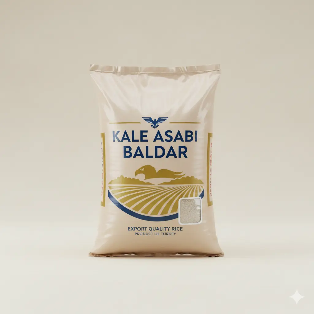 بسته بندی لمینت 25kg برنج کله اسبی بالدار بسته بندی صادراتی