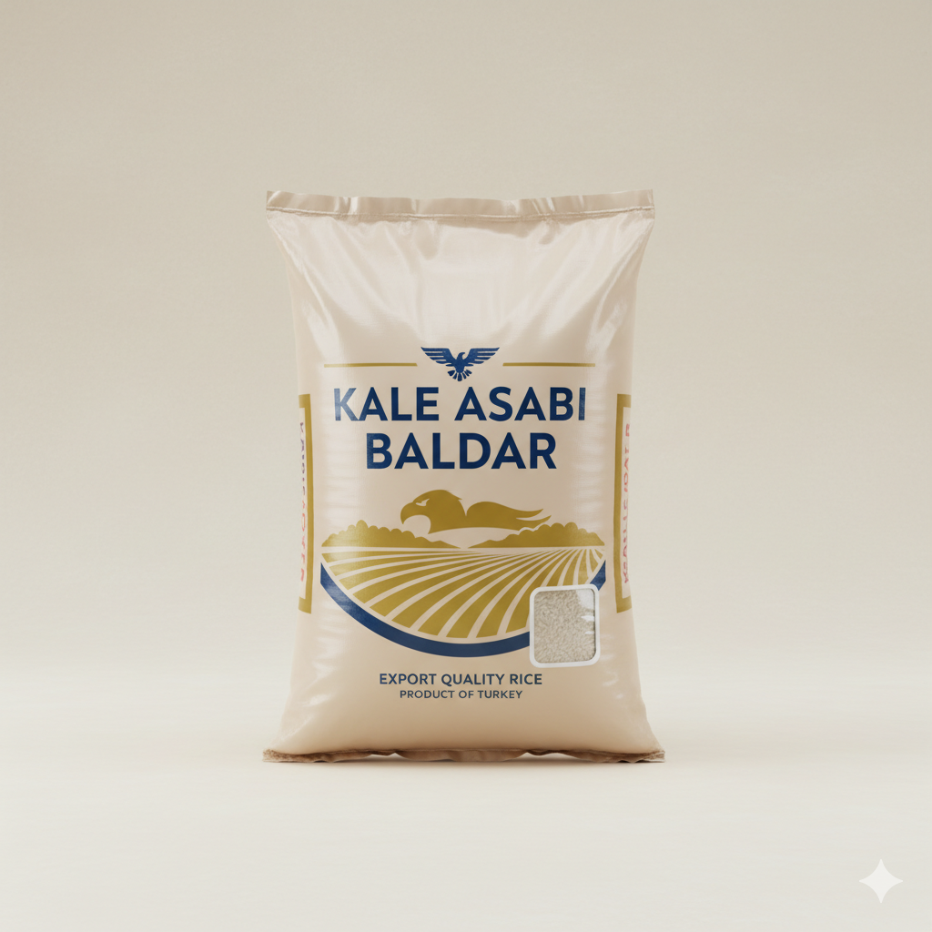 بسته‌بندی لمینت 25kg برنج کله اسبی بالدار - بسته‌بندی صادراتی