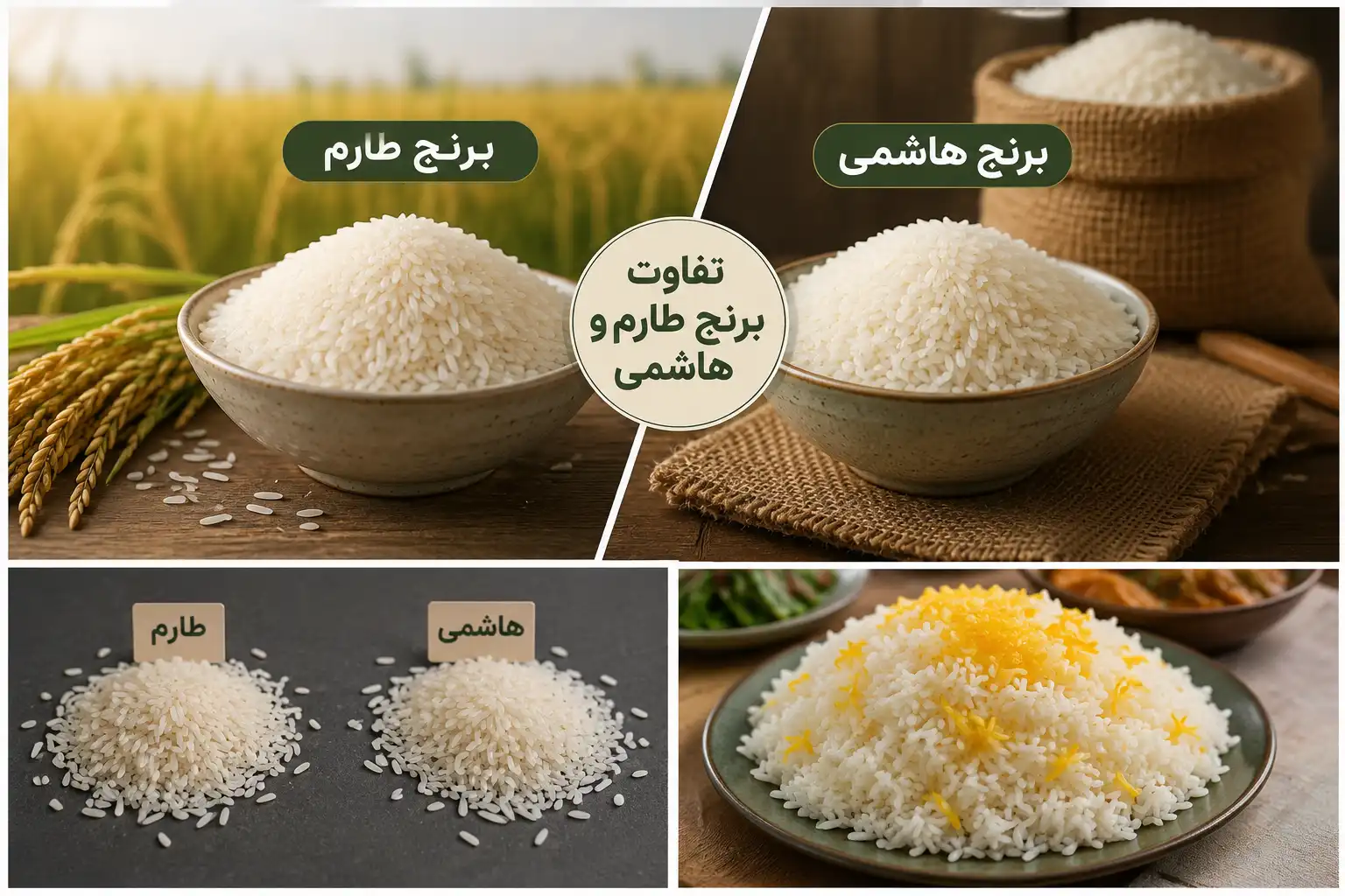 تشخیص برنج هاشمی از طارم